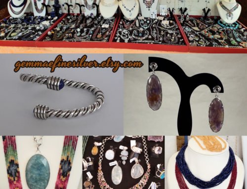 Plata con Gemas Naturales en el Mercadillo de Sotogrande