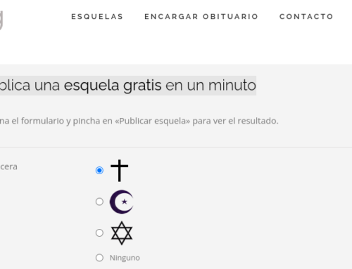 Publica una esquela gratis en un minuto
