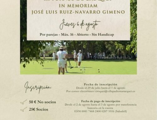 III Torneo de Croquet in Memoriam de José Luis Ruíz-Navarro Gimeno
